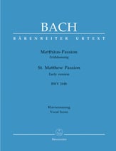 Saint Matthew Passion, BWV244b SATB Vocal Score cover